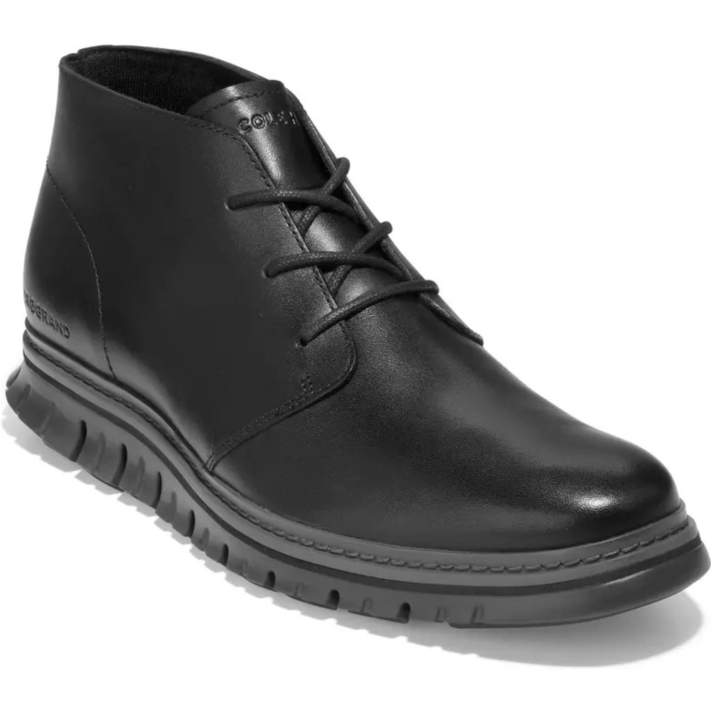 Cole Haan Men's Sleek Black ZeroGrand Chukka Boots
